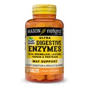 Enzymes ultra digestifs à base de plantes MASON NATURALES avec bromélaine, lactase, papaine et protéase - soutient une digestion saine et peut réduire le bloom, 60 gélules