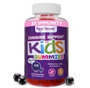 Sentez-vous un grand soutien immunitaire pour les enfants de Vitamine C Zinc et Gommies de mûres aînées de Sambucus Nigra Immunity Multivitamine de Végétarien de 60 jours