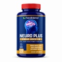 booster Neuro Plus Focus - Supplément de soutien cérébral avancé avec vitamine B6, B12, Folate - Améliore la mémoire, la concentration, la clarté mentale et la fonction cognitive – 120 capsules