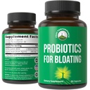 Bloat and Gas Probiotic - Proven Relief with Clinically Studied Bacillus Subtilis BS50 + Prebiotic Fiber - Fast Acting Anti Bloating Pills Supplement - Debloating Capsules for Women and Men