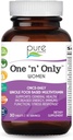 PURE ESSENCE LABS Un N seulement multivitamine pour les femmes, naturel un supplément à base de plantes par jour avec la vitamine D3, B12, et la biotine avec des aliments entiers, 30 comprimés
