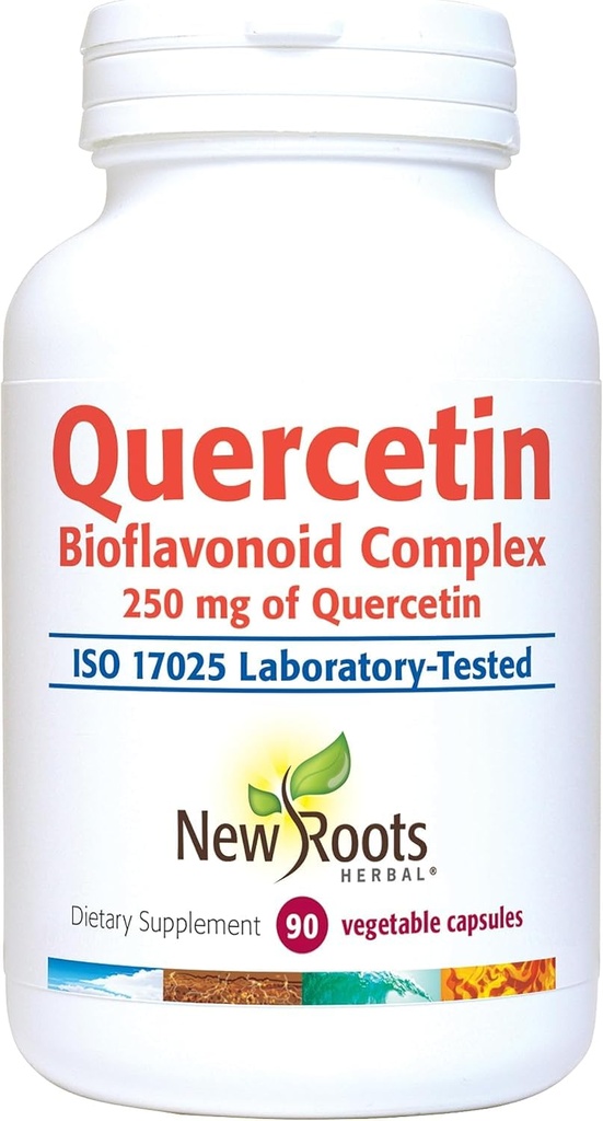 NEW ROOTS HERBAL Quercetin avec Capsules de Bromelain Formule 4-en-1 avec Quercetin, Bromelain, Bioflavonoïdes et Rutin