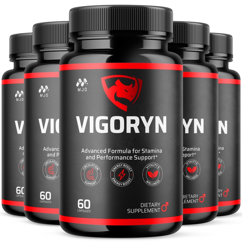 (5 Pack) Vigoryn Capsules, Official Vigoryn Pills for Men with All Natural Ingredients, Advanced Formula Men's Health and Wellness Pill, Maximum Strength Multivitamin Formula Supplement (300 Capsules)