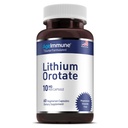 Supplément d'orotate de lithium 10mg, 60 Capsules végétariennes. Soutient la mémoire et le bien-être émotionnel. Suppléments sans stéarate de magnésium (1)