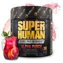 ALPHA LION Core pré-entraînement poudre avec de la créatine pour la performance, Beta Alanine pour les muscles, L-Citrulline pour la pompe et la caféine tri-source pour l'énergie soutenue (30 portions, parfum de punch de fruits)