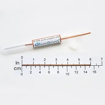 Colloidal Copper Wire - Pair of 10-Gauge 6" Wires for Reliable Colloidal Copper Water Production