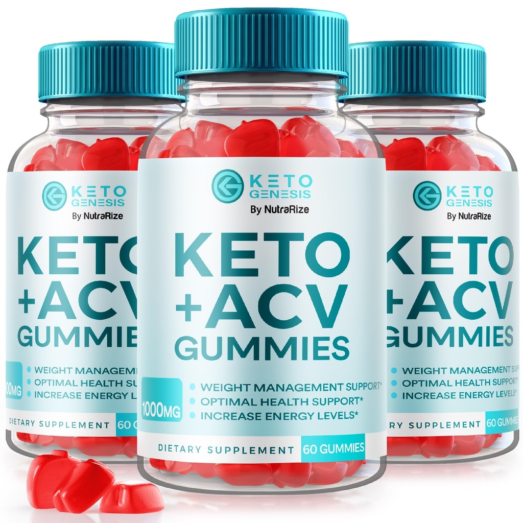 (3 Pack) Keto Genesis Keto ACV Gummies Advanced Weight Loss - Keto Genesis Gummies, Keto Genesis Keto ACV Gummies, Keto + ACV Gummy, Maximum Strength Supplement, KetoGenesis Reviews (180 Gummies)