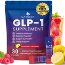 GLP-1 Supplement, Natural GLP 1 Booster Drink Mix for Weight Loss, Appetite Control and Metabolism Boost Support, Contains Yerba Mate, Garcinia Cambogia, Berberine (Raspberry Lemonade Flavor)