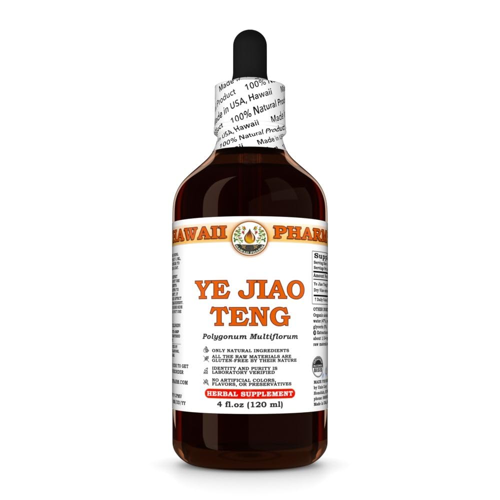Ye Jiao Teng (Polygonum Multiflorum) Dry Vine Tincture, All Natural, Vegan, Pure Liquid Extract - 4 fl.oz