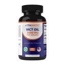 MCT Vitamatique Huile 3000 mg par portion - 180 Softgels - de l'huile de coco - Contient 55 % d'acide caprylique C8 et 40 % d'acide caprique C10