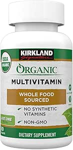 KIRKLAND Signature USDA Multivitamine biologique, 80 comprimés enduits