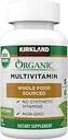 KIRKLAND Signature USDA Multivitamine biologique, 80 comprimés enduits
