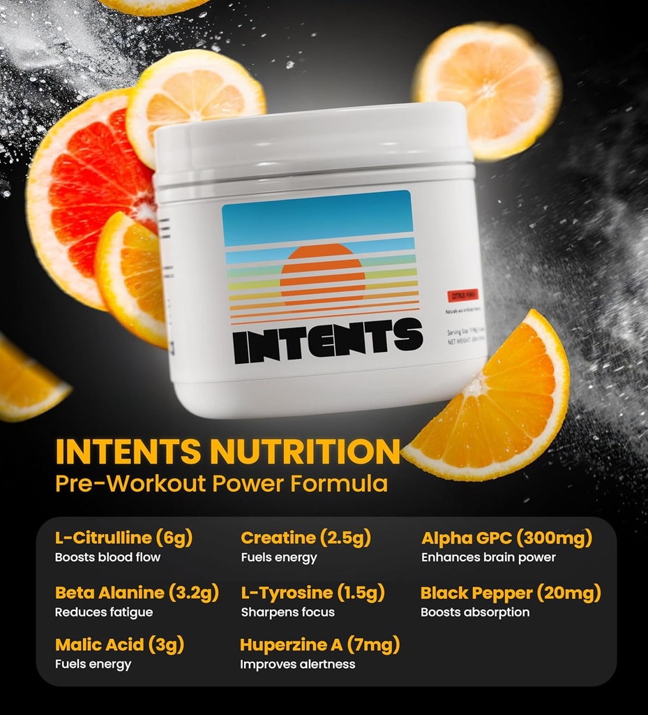 Préentraînement - Stim Free, Sans caféine, Energie, Endurance, Focus, Force