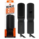 Wild Willies Redresseur de barbe pour les hommes - 3 paramètres de température, brosse de barbe chauffée en céramique de tourmaline et peigne chaud - Portable, technologie ionique, cheveux grossiers et bouclés, 400F - outil de toile