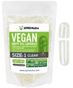 XPRS Nutra Taille 1 Capsules vides - 100 Compter Capsules vides de végétalien - Pilules végétariennes - Garniture de capsules végétales bricolage- Bouchons de pilules pour les suppléments Do-It-Youlf