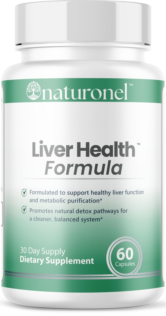 Liver Health Formula – Daily Liver Support with Milk Thistle, Beetroot, Artichoke, Dandelion, Chicory, Yarrow, Jujube I Advanced Dietary Supplement | Non-GMO, Made in USA, GMP Certified (1)