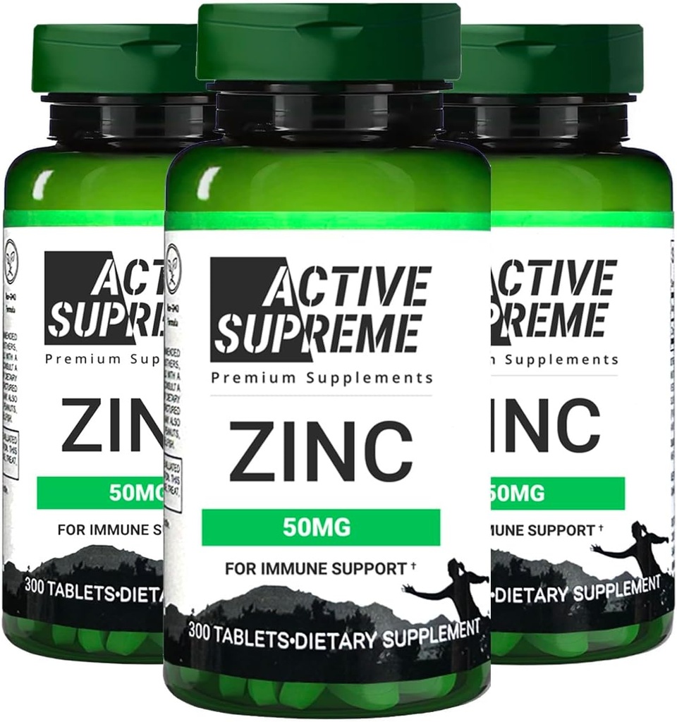 3 Pack Zinc Citrate 50 mg - Supplément pour soutenir le système immunitaire et la santé génésique