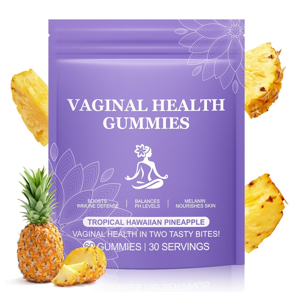 Vaginal Probiotics for Women pH Balance, Feminine Vag Odor Management, 1B CFU Bacillus Coagulans 1969, Dairy & Sugar Free, 60 Count Gummies, Daily Use
