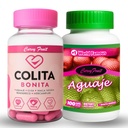 Aguaje Colita Bonita - Booty Growth Formula - Get Bigger, Rounder & Defined Glutes - Black Maca, Chia & Fenugreek - 100% Natural - 1 Month Supply- 2 Bottles Pack
