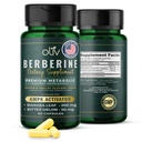 oliv Pure Berberine Supplement Capsules – Berberine HCI 1000mg - Soutien métabolique naturel avec 200mg Extrait de fruits à mélône amère et 50mg Banaba Leaf – 2 capsules de légumes par jour (30 portions)