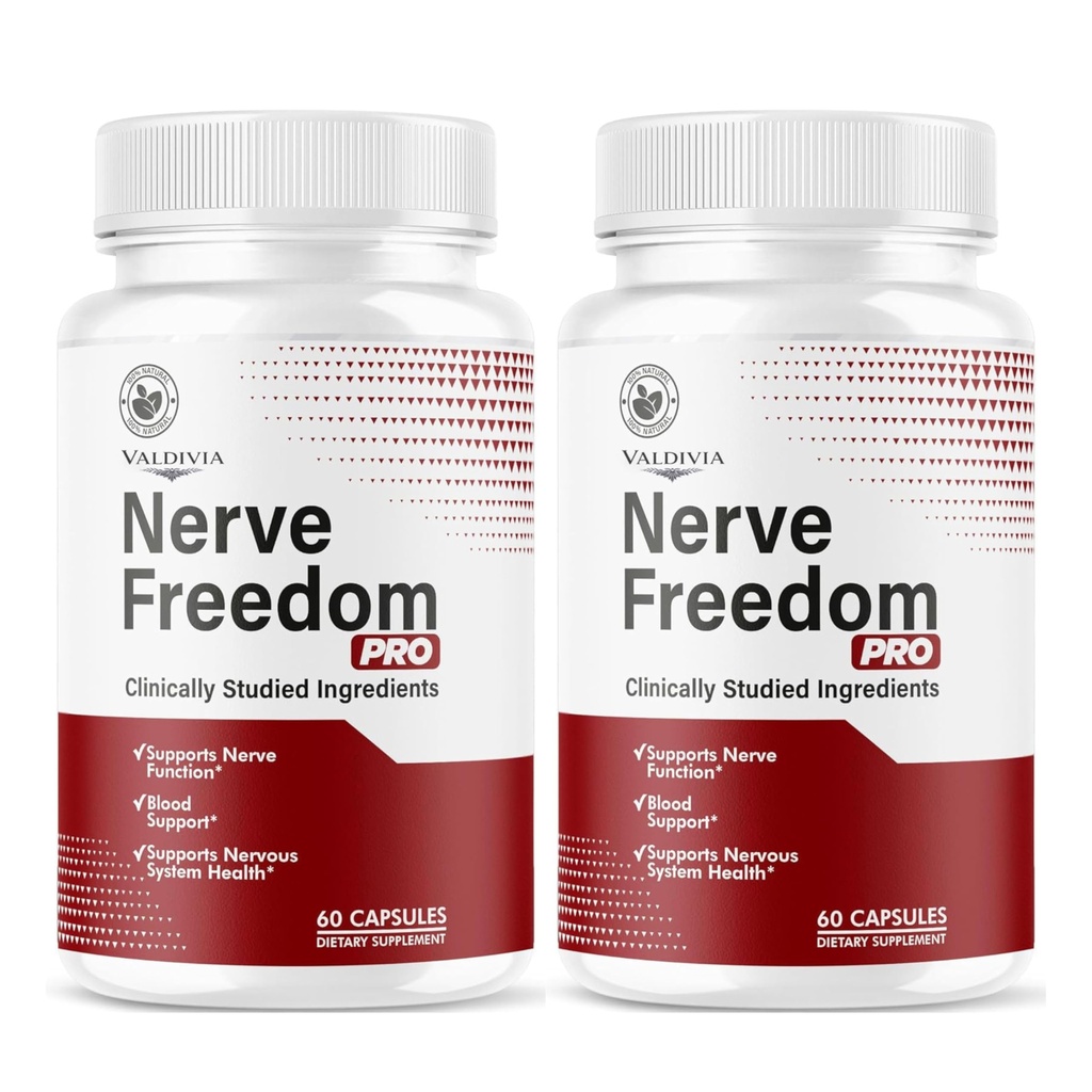 Nerve Freedom Pro - NerveFreedom Pro Capsules, Supplement Support, NerveFreedom All Natural Ingredients, Health Support Advanced Formula, 120 Capsules for 2 Months