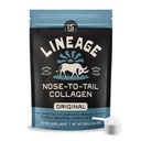 Lineage Provisions 100% Grass Fed Collagen Powder UNFLAVORED – Hydrolyzed Bovine Collagen Peptides with Trachea, Scapula, Eggshell Membrane – Collagen Protein Powder with Vitamin C – 30 Servings
