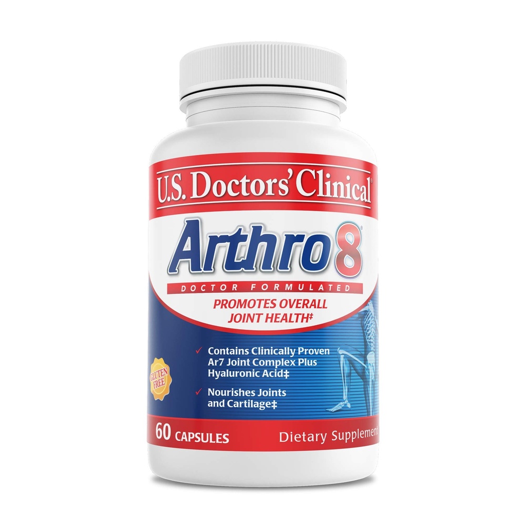 Doctors américains - Supplément articulaire formé par un médecin + acide hyaluronique + curcuma et collagène pour la flexibilité, la mobilité et le cartilage fort - 60 capsules - 15/30 jours d'approvisionnement