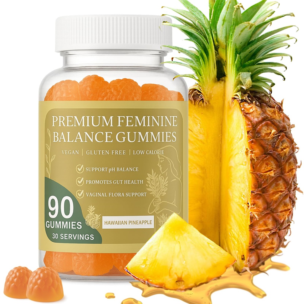 MATOP Pineapple Probiotic Gummies for Women – Sugar-Free, Vegan & Gluten-Free, Daily Wellness Support, 90 Gummies (30 Servings)