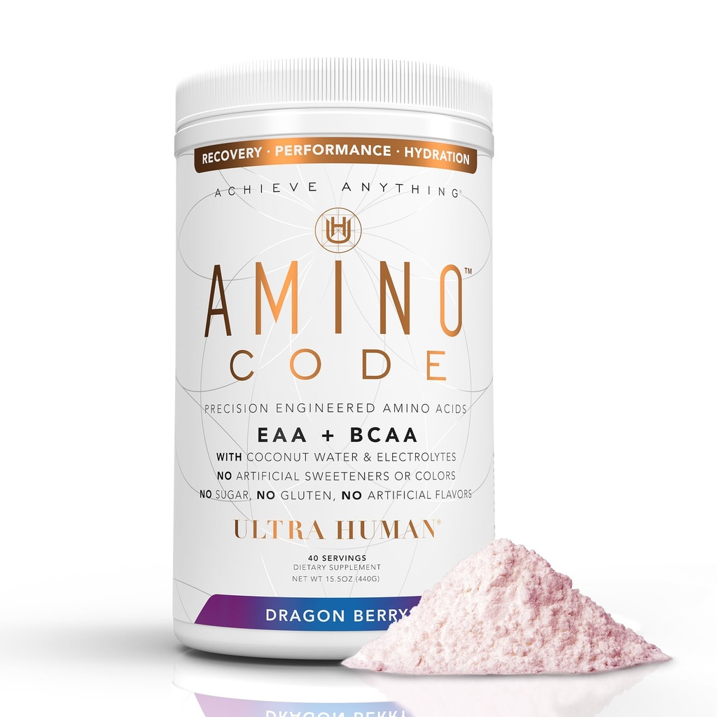 Acides aminés essentiels + BCAAs + Électrolytes d'eau de noix de coco Récupération d'entraînement rapide d'hydratation Aromatisée Amino Energy Powder Drink.
