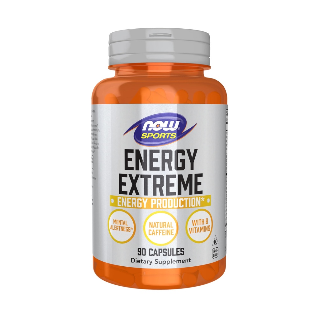 NOW Foods Sports Nutrition, Sports Énergie Extreme avec des vitamines B et d'autres cofacteurs tels que le chrome, le malate de magnésium et la carnitine, 90 Capsules de Veg
