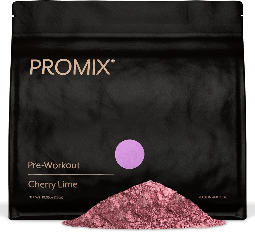 ProMix Nutrition poudre pré-entraînement, chaux de cerise - Maximiser la concentration et la performance - Aide le gain musculaire, l'endurance - Vitamine B12, caféine, bêta-alanine et L-tyrsosine - 30 portions (paquet de 1)
