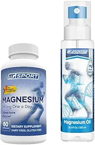 Supplément à haute absorption de magnésium et pulvérisation d'huile soutient la fonction musculaire, les muscles douloureux, les crampes des jambes et la récupération