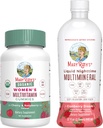 Gummies multivitamines de MaryRuth pour les femmes (Cherry & Raspberry) et liquide nocturne multiminérale (Cranberry) - Projet d'étiquette propre Vérifié® -Végétalien, non-OGM - Beauté, coucher, santé globale
