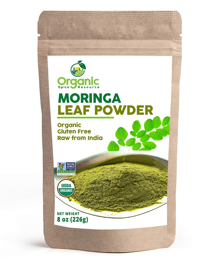 Poudre de Moringa Biologique - 8 oz (226g)