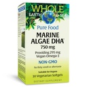 Facteurs naturels Terre et mer entières, Marine DHA Oméga-3, 30 softgels végétariens