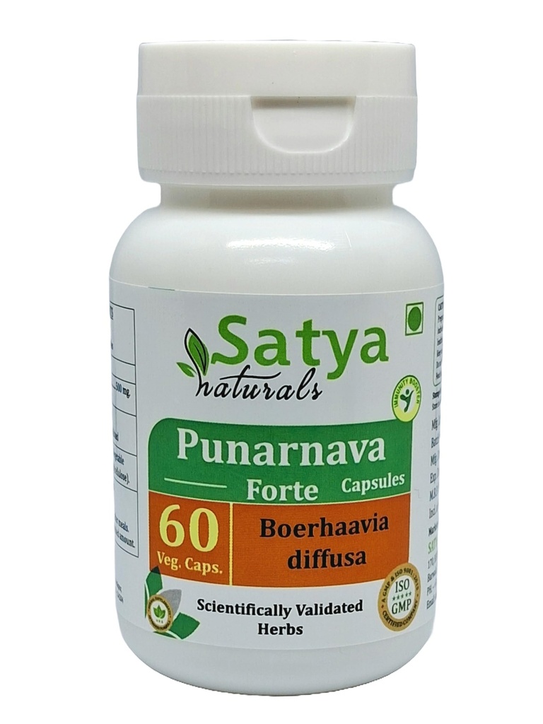 Punarnava Forte Capsule 500 mg. 60 Veg. Capsule.