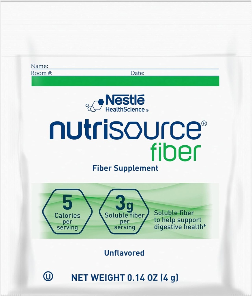 Nestle Nutrisource Fibre Fibre Supplément de fibre Non aromatisé 4 Gram Packet 75 Ct