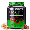 Nutriologie TRIPACT Poudre de protéines végétales - Protéines de pois, de riz et de citrouille organiques, BCAAs et de glutamine Remplacement à base de plantes Shakes for Muscle Recovery & Immunity, beurre d'arachide au chocolat, 20 portions