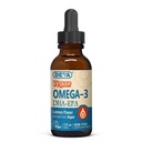 DEVA Vegan Omega-3 Liquid DHA - EPA, Non Fish from Algae, Lemon Flavor, 2 Once