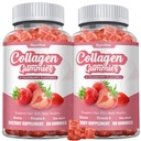 2 Pack Collagen - Hydrolyzed Collagen Peptides with Biotin, Collagen for Supports Healthy Skin, Strong Nails & Thick Hair - Non-GMO & Gluten Free Complex Supplement - 120 Vegan