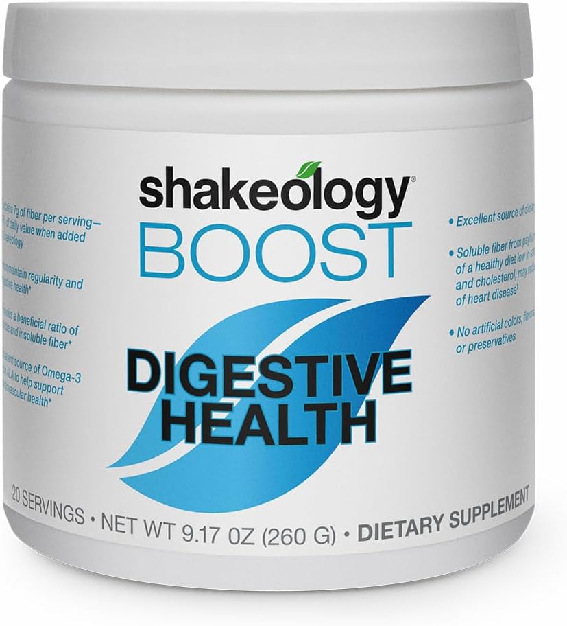BODi supplément de fibre de boost de santé digestive - soutient la santé et la régularité Gut - Racine de chicorée, fibre de pois, musc de psyllium - soins de santé cardiaque avec Chia & Lin, 7g fibre par service, 20 portions