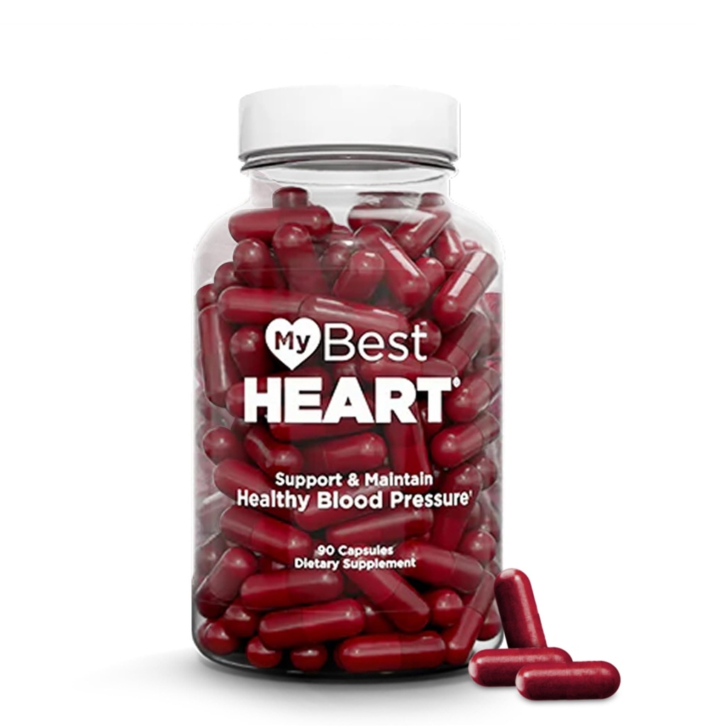 Blood Pressure Support Supplement | 8 US Patents, 94+ Patent Claims | Cardiologist Developed | Red Spinach, Potassium Nitrates, Iron & Nitric Oxide Enzymes for Heart Health | 90 Capsules