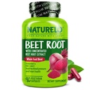 NATURELO Beet Root 90 Capsules – Heart Health & Blood Pressure Support* – 1000mg Beet Root Extract + Whole Food Blend – Non-GMO, Vegan, Gluten-Free