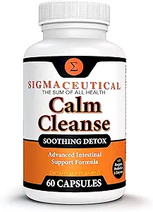 Soin calm Cleanse detox - Traitement de la surcroissance orale pour les adultes - Médecine de la désintoxication orale non-OGM et traitement de la langue blanche – Traitement de la surcroissance de la bouche - 60 capsules