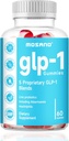 GLP-1 Gommies probiotiques, supplément GLP-1 avec Akkermansia Probiotique, Berberine, Pas de sucre ajouté pour la santé Gut & Digestion,Flaveur de mûrier-60 Gommies