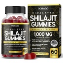 Shilajit Gummies pour les hommes et les femmes 1000mg (grade d'or de haute puissance avec 85+ minéraux traces avec l'acide fulvic) - Soutien de l'énergie et de l'immunité - tiers testé, non OGM, végétalien et fabriqué aux États-Unis - (60 Gummies)
