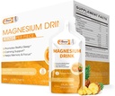 Citrate de magnésium Liquid Magnésium Solution buvable avec vitamine, zinc et bromelain de sodium, complément de magnésium essentiel Soutien Immune, os santé et zzz, saveur d'ananas, 10 Fl Oz