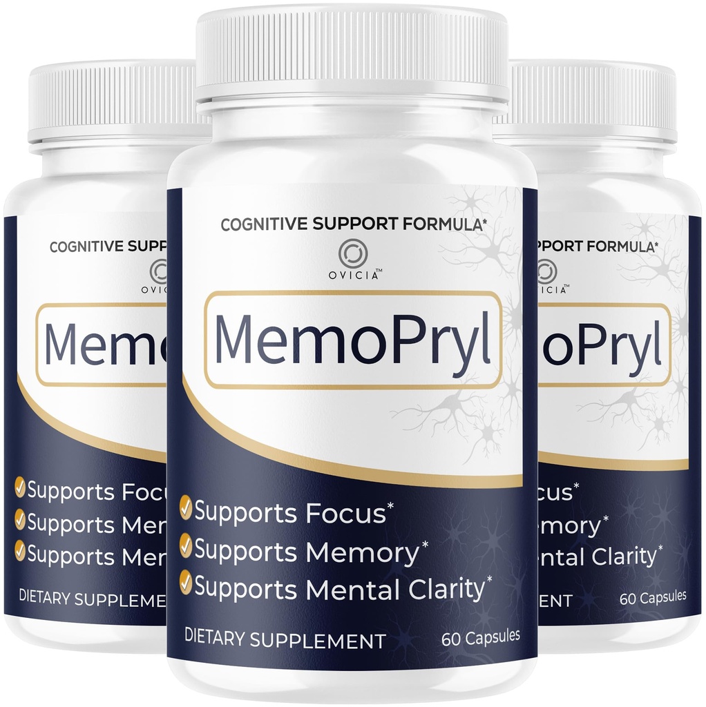 (3 Pack) Memopryl Capsules - MemoPryl Support Advanced Formula, Daily Memo Pryl Pills All Natural Ingredients Premium Formula Vitamins for Overall Health & Wellness Reviews, 180 Capsules for 3 Months