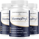 (3 Pack) Memopryl Capsules - MemoPryl Support Advanced Formula, Daily Memo Pryl Pills All Natural Ingredients Premium Formula Vitamins for Overall Health & Wellness Reviews, 180 Capsules for 3 Months