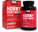 FORCE FACTOR Horny Goat Weed Max, Horny Goat Weed for Men and Women to Maximize Performance and Drive, Triple-Extract HGW Horny Goat Weed Herbal Supplement, 1500mg, 90 Capsules